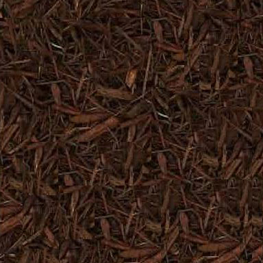 dyed brown mulch